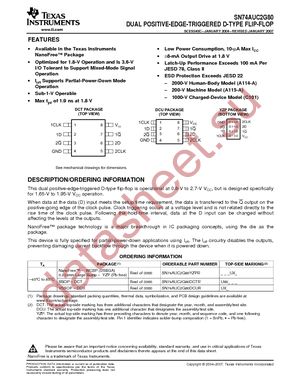 SN74AUC2G80YZPR datasheet  